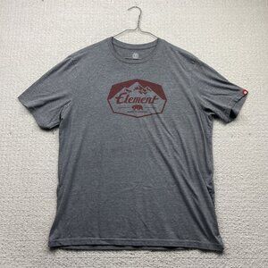 Y2K Element Skateboard Mens Gray Grizzly Bear Graphic Outdoor T Shirt Size XL